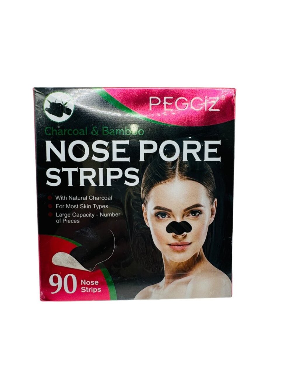 Nose Strips, 90 Pcs, Blackhead Removal Deep Cleansing Nose Pore Strips, Exp 2/28